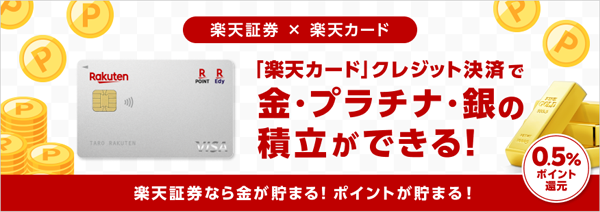 楽天証券の純金積立