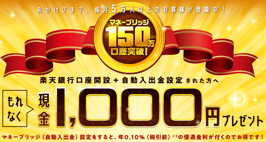 楽天マネーブリッジキャンペーン