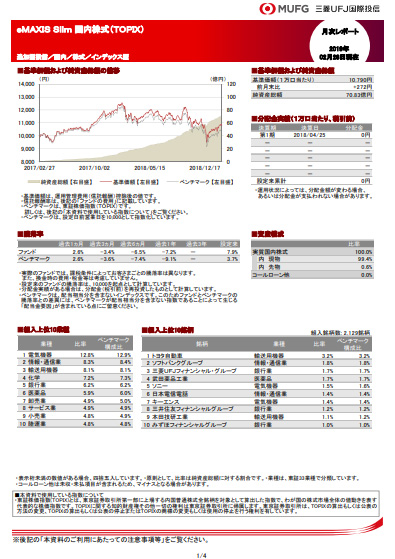 eMAXIS Slim 国内株式(TOPIX)