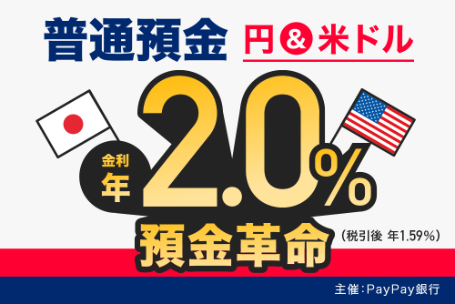 ayPay銀行の預金革命のバナー画像